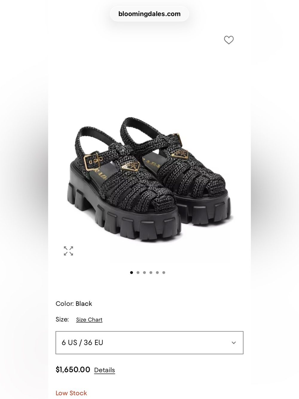 Prada monolith crochet cage sandals - Picture 3 of 7